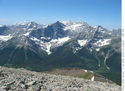 North peak of Kent Ridge, view west