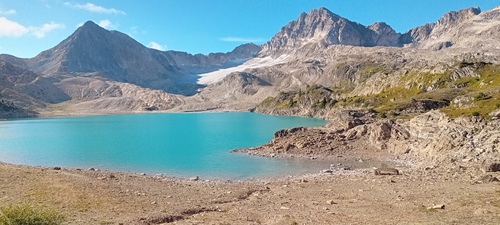 West middle Limestone Lake with Mt Russell behind