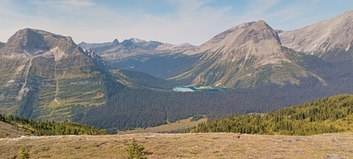 Leman Lake and points west from Burstall Pass Peak