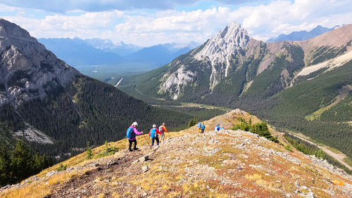 Descending the ridge