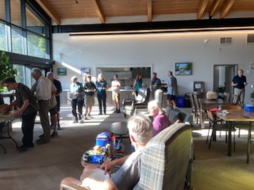 Line up for the buffet