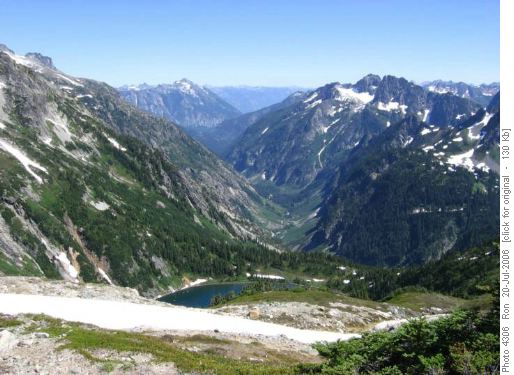 Cascades Pass: view to Stehekin