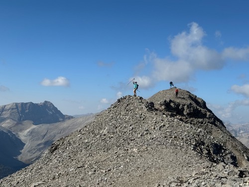 Last steps to the summit