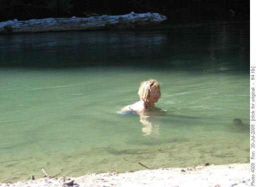 Cascade River: cooling off at 39 degrees