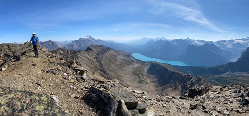 Leaving the summit