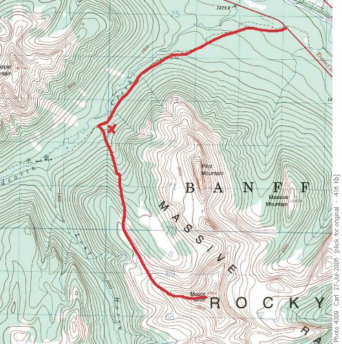 Route to Mt Brett