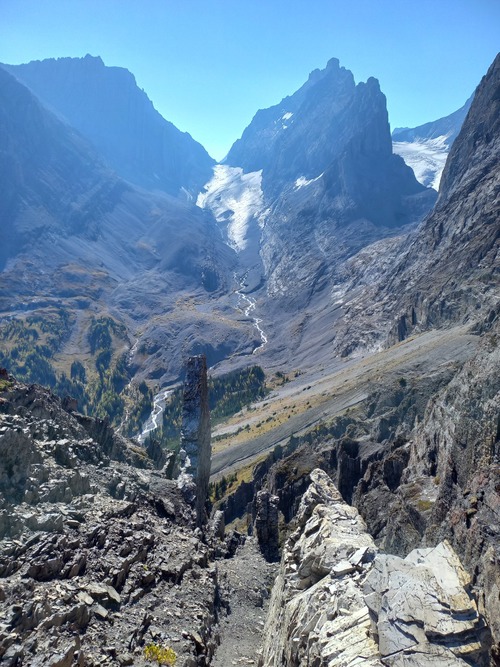 Great views of the French and Robertson glaciers 