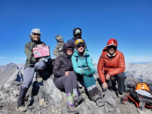On the summit, minus Sim the photographer