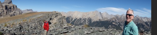 Jim on top of ridgeline