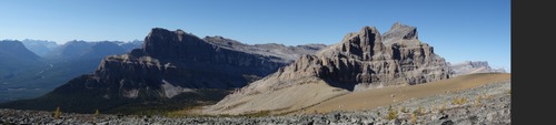 Panorama to west with Castle and main Helena ridge
