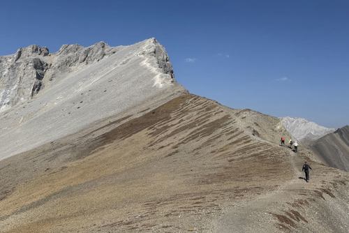 The long final climb to Smutwood Pk - photo from Susan