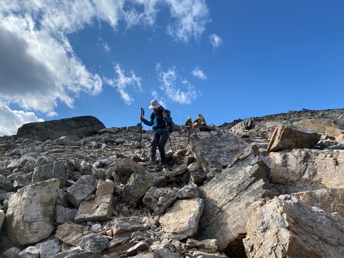 Typical terrain on Merlin Ridge