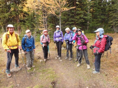 The gang near Arnica Lake on return