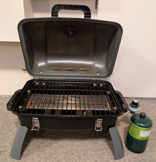 portable bbq open