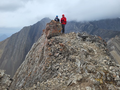 Teresa and Clifton were the last to leave the peak