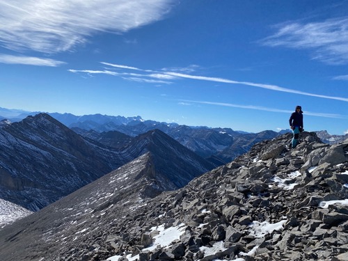 Summit ridge, looking one way