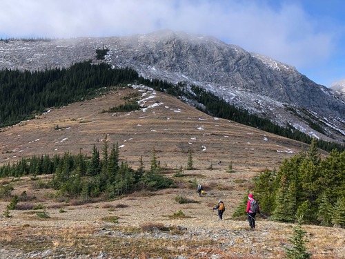 Heading from the Meadow up towards Boundary Ridge.