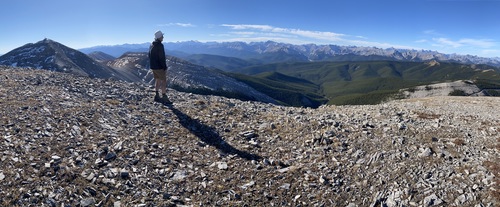 On N Moose; our entire ridge walk is at the right
