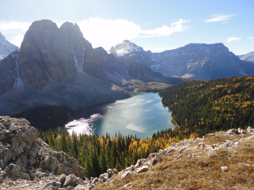 Elizabeth Lake from the Nublet, BC. 