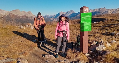Bob and Pat at Wonder Pass in Assiniboine Provincial Park, BC. 