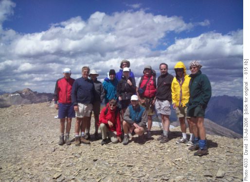 Top of Mt Bourgeau