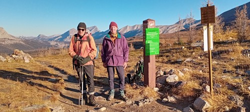 Bob and David at Wonder Pass in Assiniboine Provincial Park, BC. 