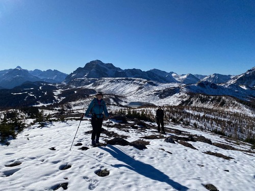 First high point above the pass