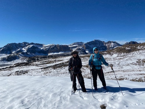 Happy and warmly-dressed Ramblers