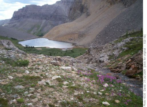 First lake to Harvey pass