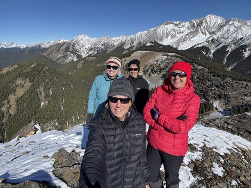 Selfie on the top of Junction Hill.
