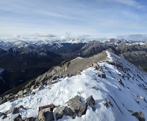 The view west from Midnight Peak (Wind and Lougheed mtns in centre horizon) - photo from Deb