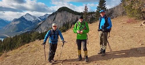 Three wise men: Clifton, Kris, John at Prairie View Lookout