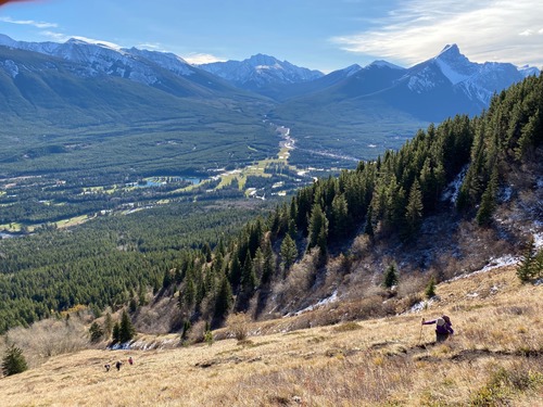 The climb is STEEP! This picture doesn't capture the grunt factor.
