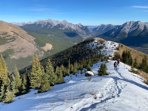 Returning along the ridge