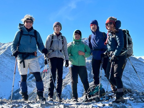 On the summit, as we stand, to endure the little breeze.