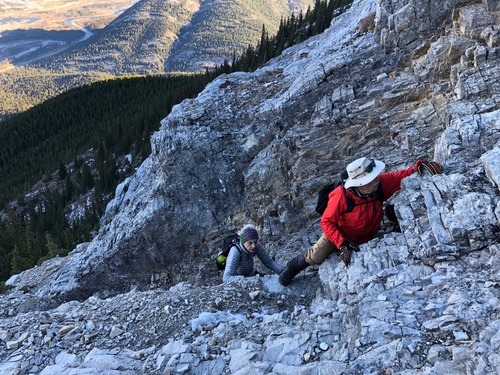 The push thru the chimney to Heart Summit.