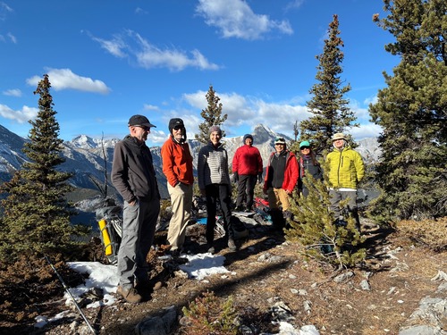 Our high point on Exshaw Ridge.