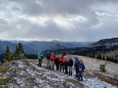 If we look cold is because we were. On top of the hill east of Grass pass