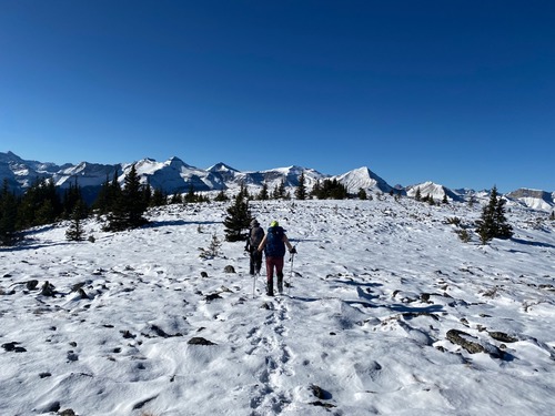 At the highest point and about to have lunch 