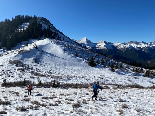 Quite manageable snow depth