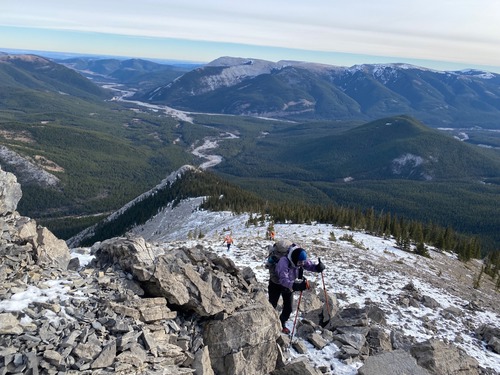 Looking back down the valley 