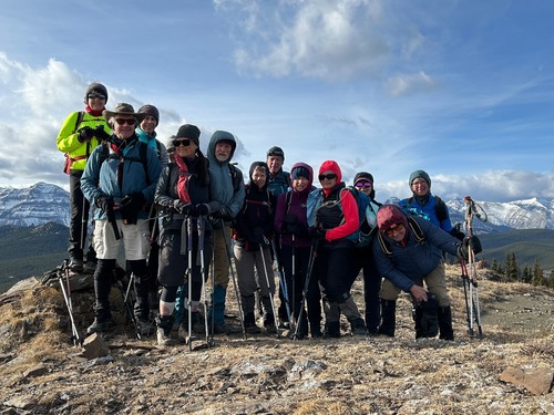 Summit wind effect, sunny day.. 