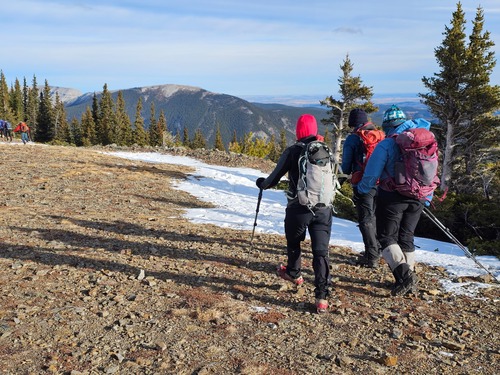 In the morning, our way up.