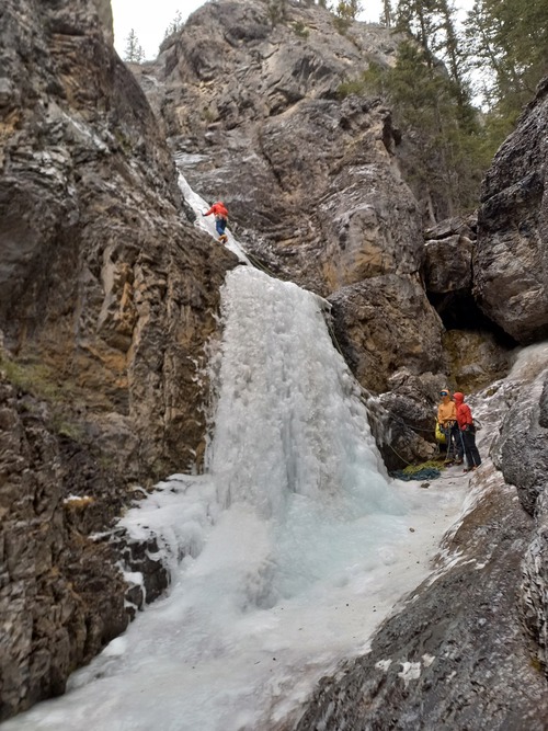 Another waterfall. C/W ice climbers 