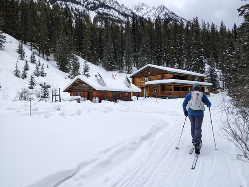 Carl arriving at Sundance Lodge [Photo Ulrike]
