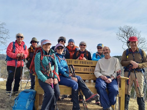 Brand new bench on the first hill