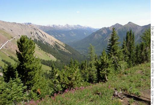 Mount Lipsett descent looking SE
