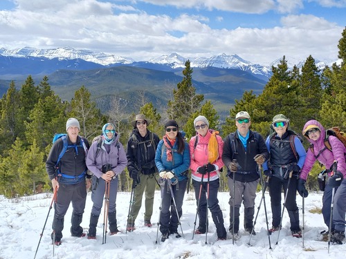 Group. Nice views to the west 