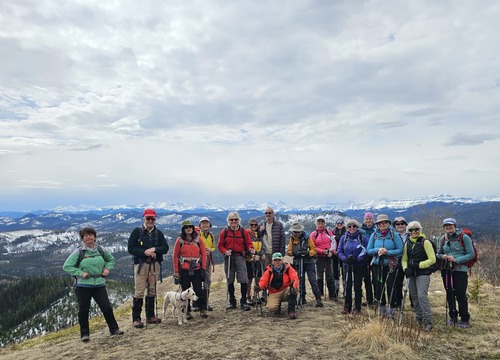 Our large group on top of Mesa butte
