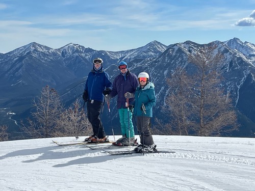 Kevin, Dave and Nancy at the top of the Gold Chair
